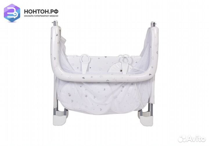 Манеж Comfort French Teddy белый / серый