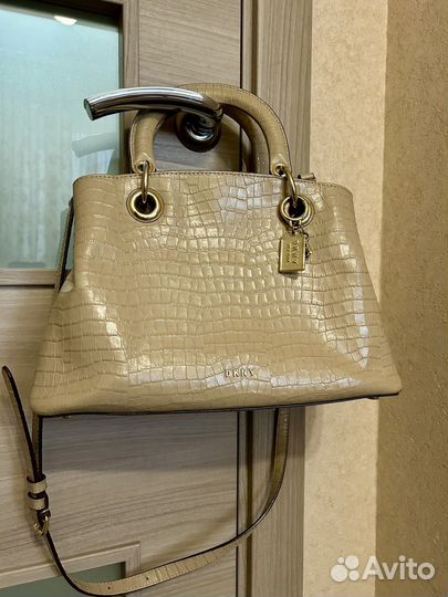 Оригинал сумка-тоут dkny натуральная кожа