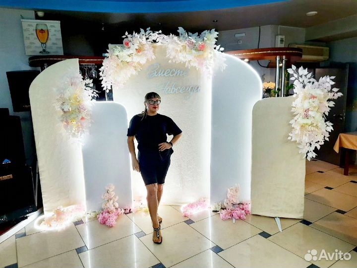 Декор зала на свадьбу, украшение зала