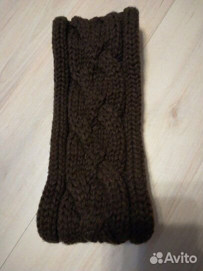 Повязка/ободок на голову коричневого цвета