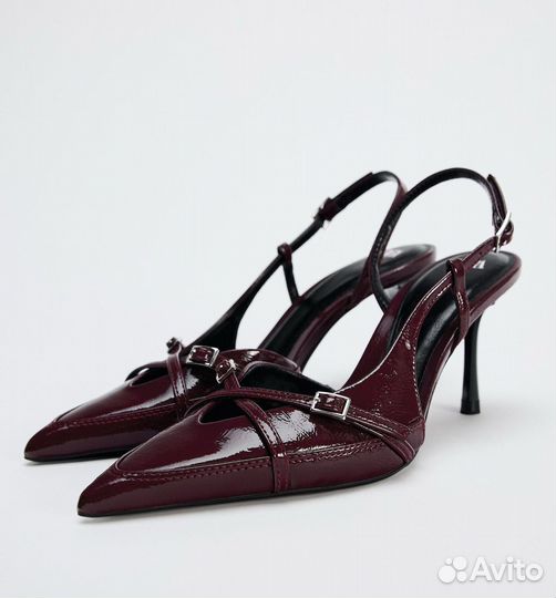 Туфли слингбэки Zara в стиле Miu miu