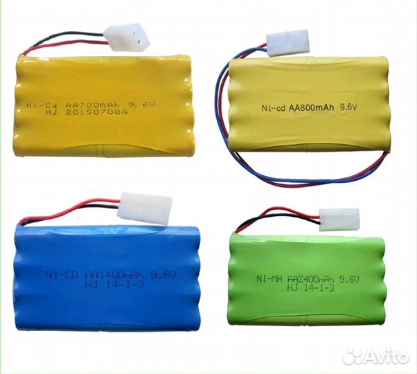 Аккумуляторы для машинок, аа, 9,6 вольт, 6 Вольт