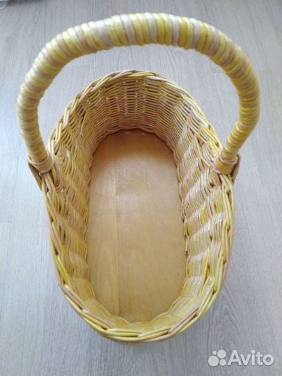 Корзина из бумажной лозы