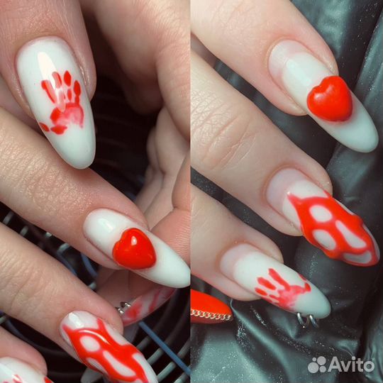 Маникюр. Сложные дизайны. Наращивание