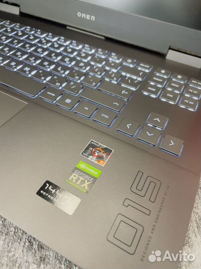 Ноутбук HP omen (5600H+RTX 3060+озу 32Gb) Игровой