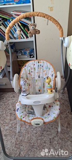 Детская качеля-шезлонг 2 в 1 Graco