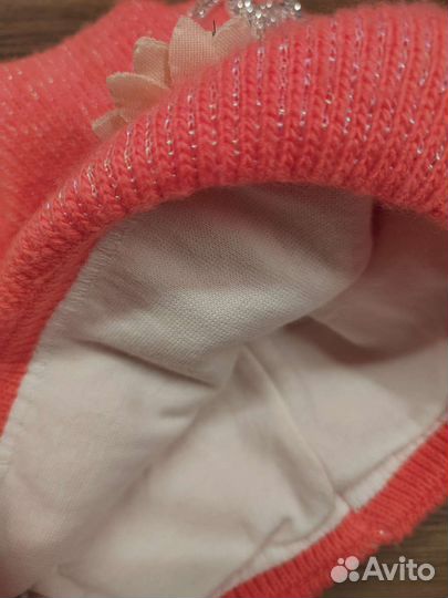 Шапка демисезонная для девочки 52 54