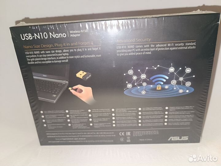 WI FI адаптер беспроводной Asus USB-N10 nano