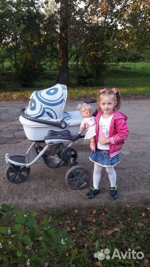 Коляска cam 3 в 1 cortina x3 evolution бело-серая