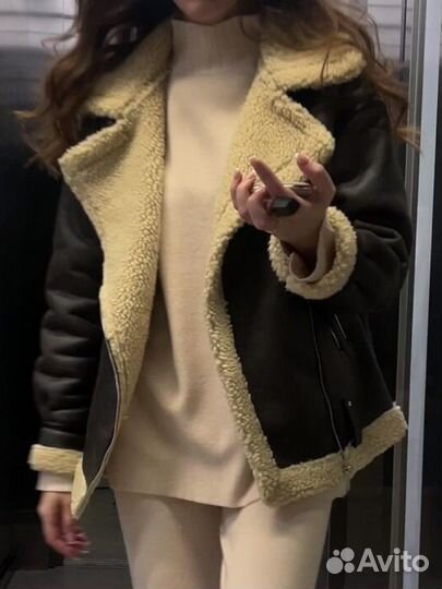 Дубленка женская зимняя