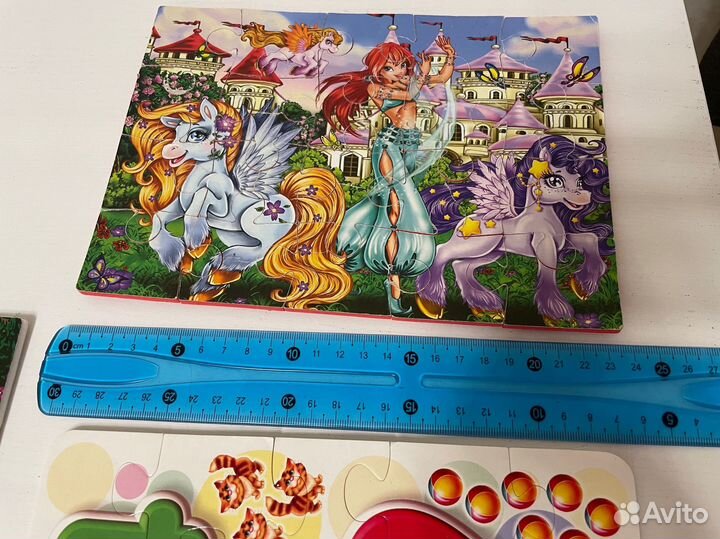 Мягкие пазлы 20 35 деталей крупные