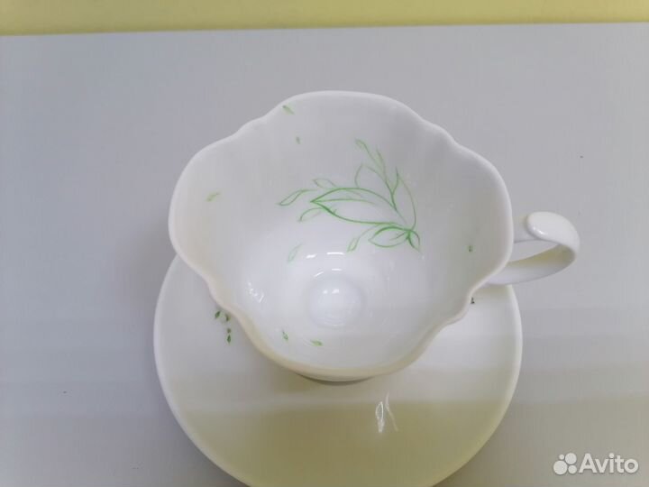 Чайная пара фарфор Ландыши