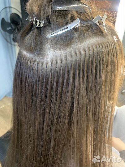 Наращивание волос капсулы