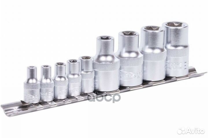 Набор головок torx E4-E16 (DR1/41/2, 9пр, планк