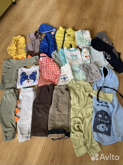 Вещи пакетом на мальчика 80 86