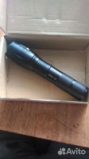 Яркий фонарик с диодом L2 Алюминиевый корпус. зум