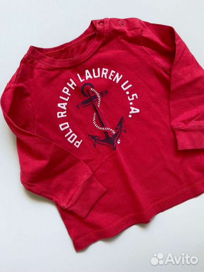 Лонгслив Polo Ralph Lauren на 1-1,5 года оригинал