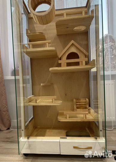 Клетка-витрина для грызунов