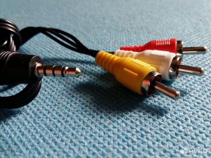 Кабель Аудио-Видео 3.5 мм - 3RCA (Для Приставок)