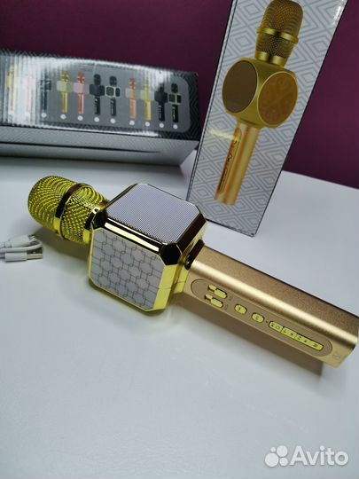 Беспроводной микрофон для караоке с колонкой