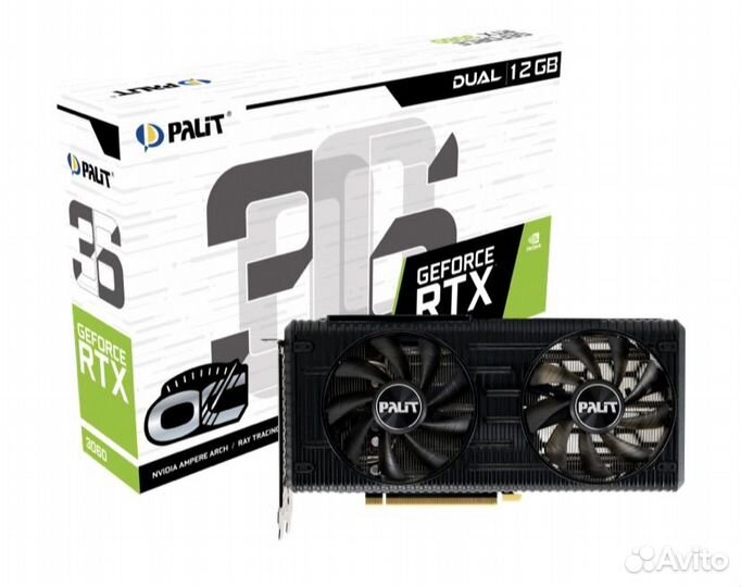 Видеокарта Palit RTX 3060 dual OC(новая)