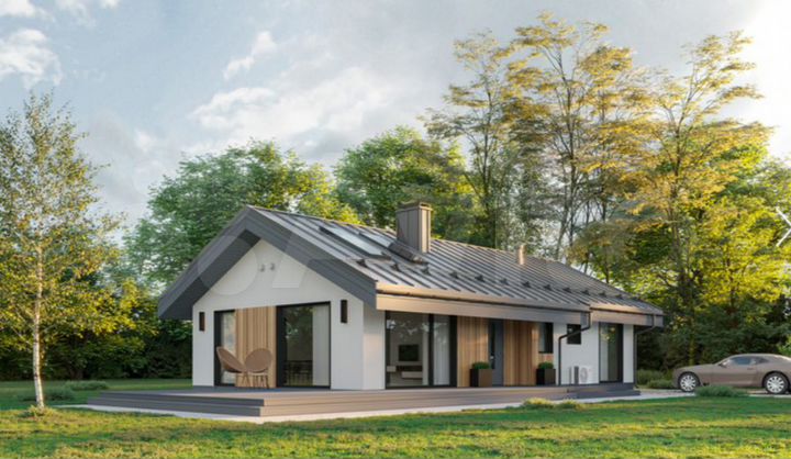 Коттедж 100 м² на участке 7 сот.