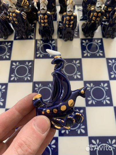 Шахматы ручной работы фарфор