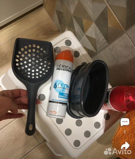 Совок с подставкой для кошачьего туалета 