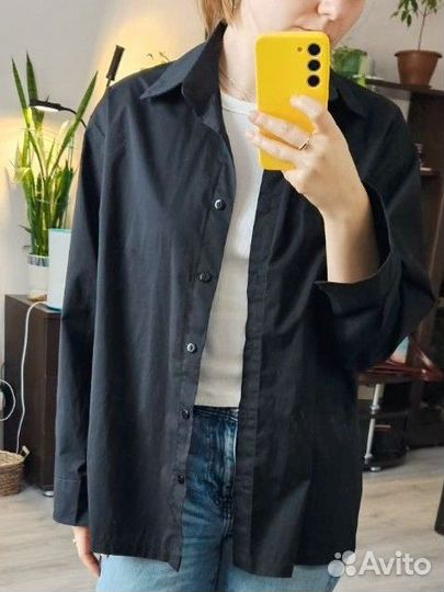 Рубашка женская черная m