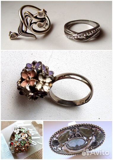 Серьги, Браслеты, Кольца, Чокеры