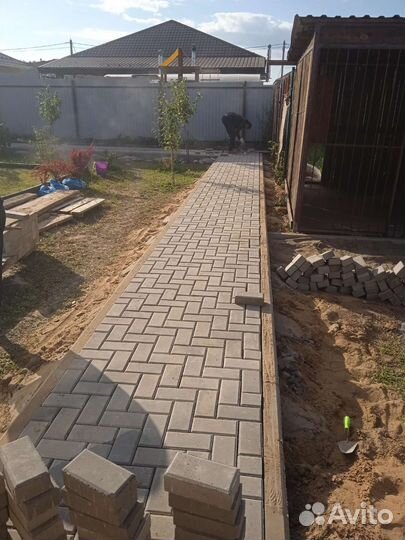 Укладка брусчатки