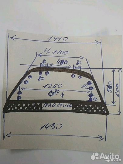 Стекло дверь кунга Maxtop Series (Maxliner)