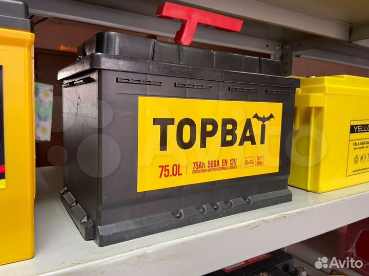 Акб TopBat 75 Ач на Газель, Иномарки