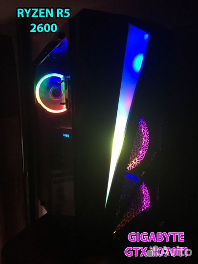 Игровой компьютер Ryzen 5 2600 + GTX 1070Ti