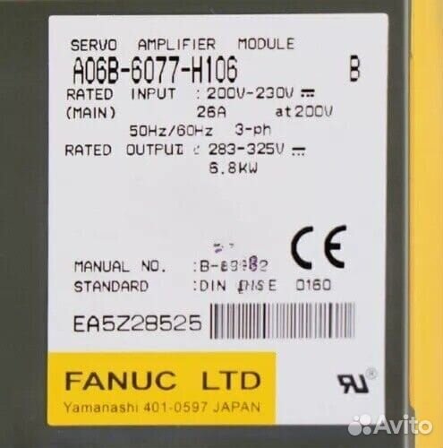 Fanuc fanuc A06B-6077-H106