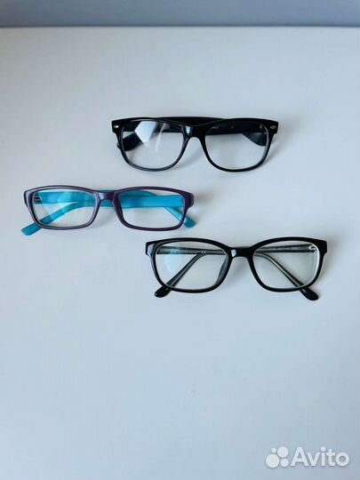 Оправы для очков (чёрные, цветные)