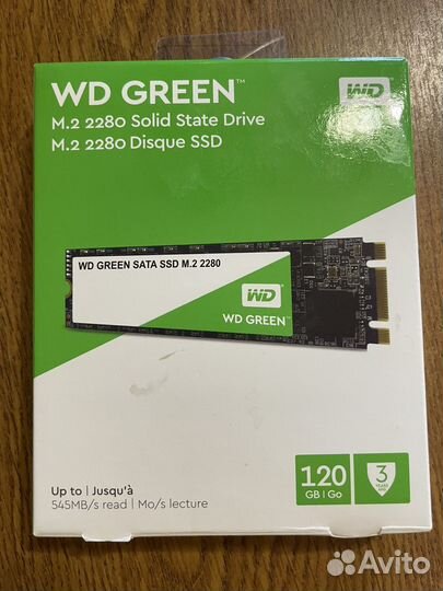 Жесткий диск WD ssd m2 120 Gb