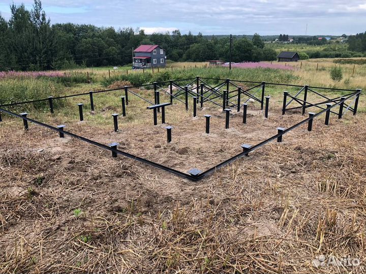 Винтовые сваи под ключ установка