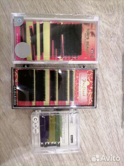 Пинцеты для наращивания ресниц и ресницы