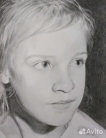 Портрет по фото карандашом на заказ