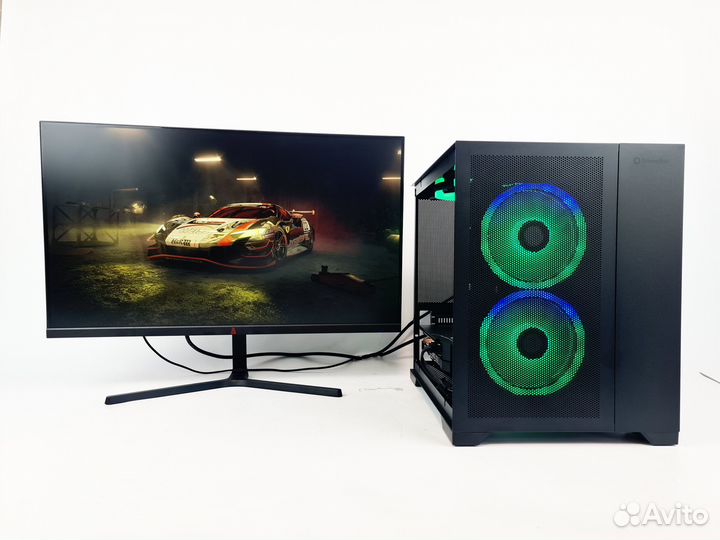 Игровой пк Ryzen 5 5600 c IPS монитором