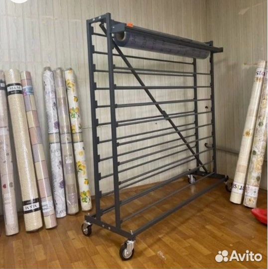 Стойка/стенд для клеенки на 22 рулона