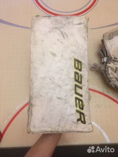 Вратарские хоккейные ловушка и блин Bauer S190 INT