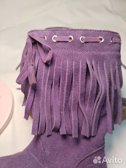 Сапоги детские замшевые зимние для девочки