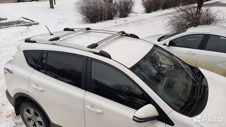 Рейлинги на крышу Тойота RAV4 (40), серые