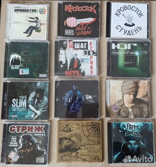 Музыкальные Cd диски rap, hip hop,Русский рэп