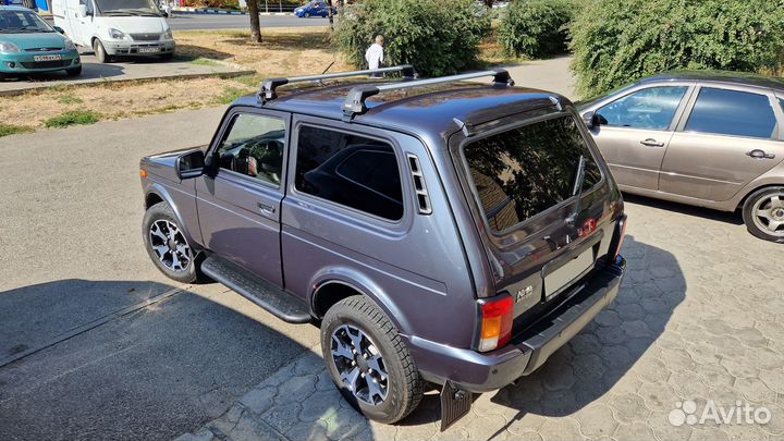 Багажник на крышу LUX city для Лада Нива, серый