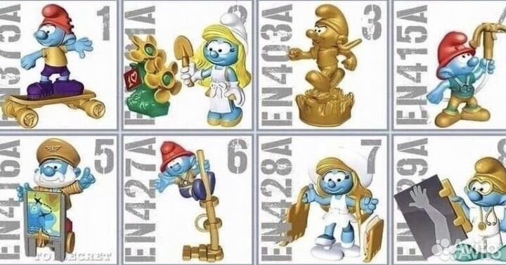 Киндер игрушки Смурфы