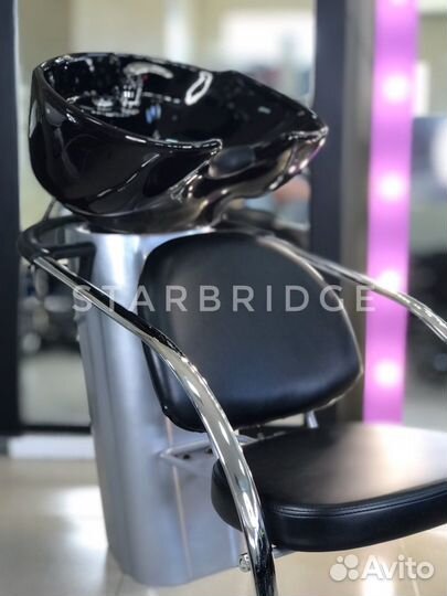 Парикмахерская мойка с пластиковым каркасом