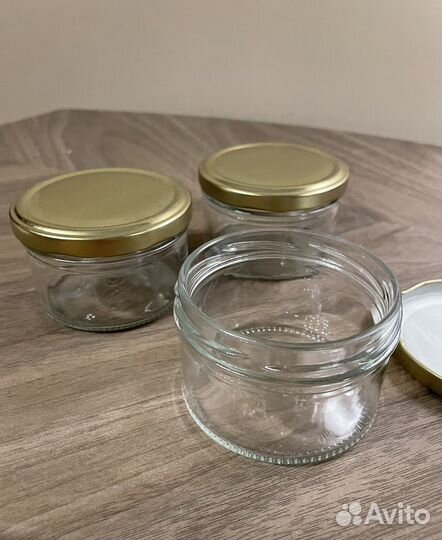 Стеклянная банка для свечей